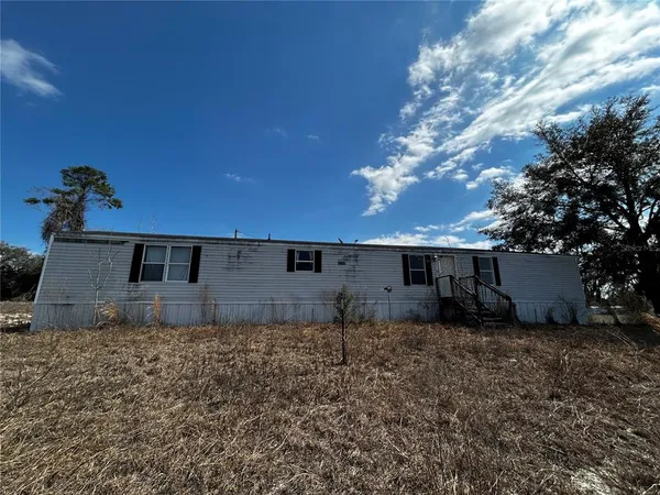 a view of a dry yard
