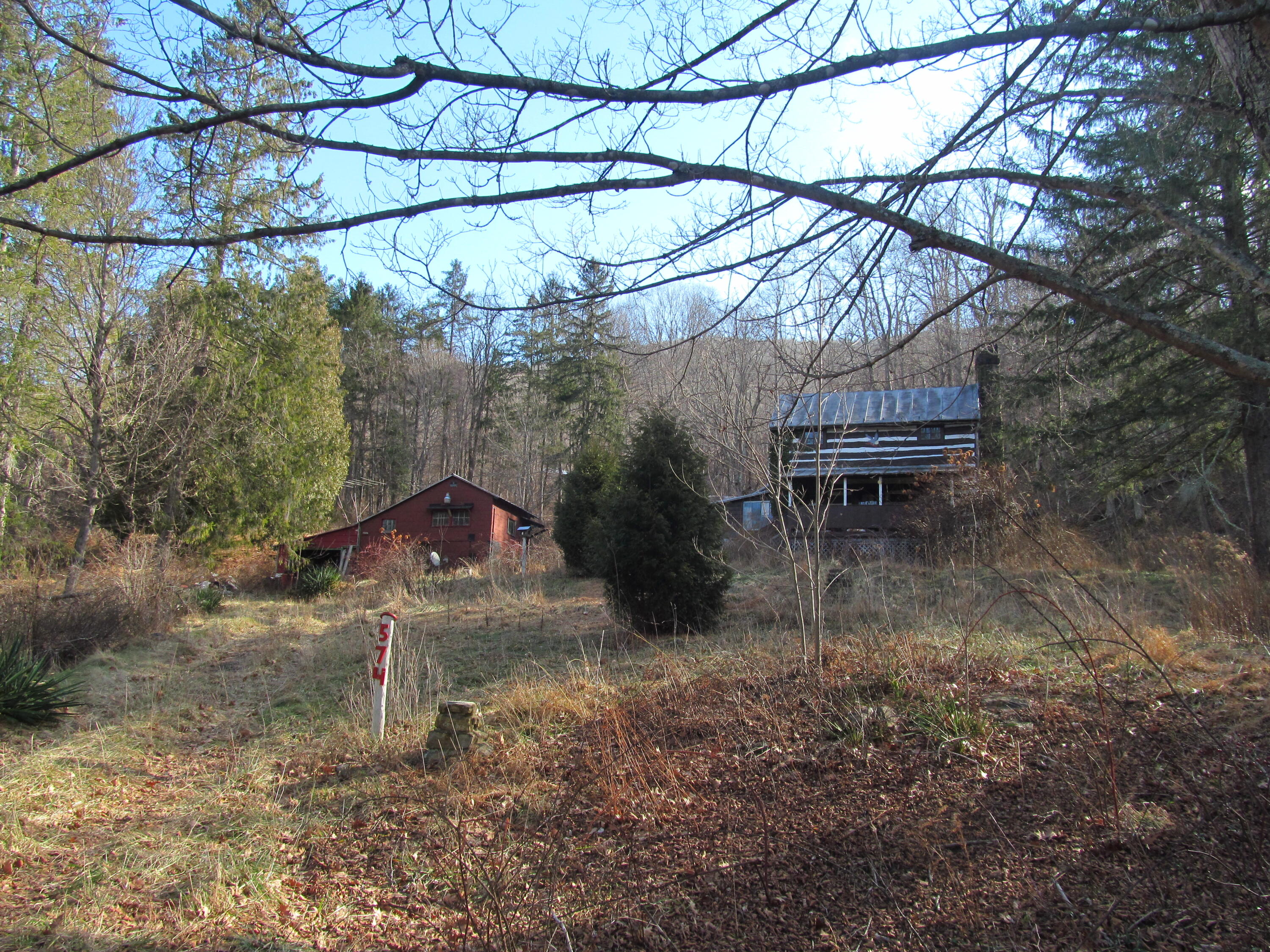 574 Grandview Road Hot Springs, VA 24445 - Photo 14 of 15 a backyard of a house with table and chairs