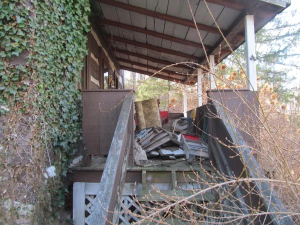 a view of under construction room and staircase