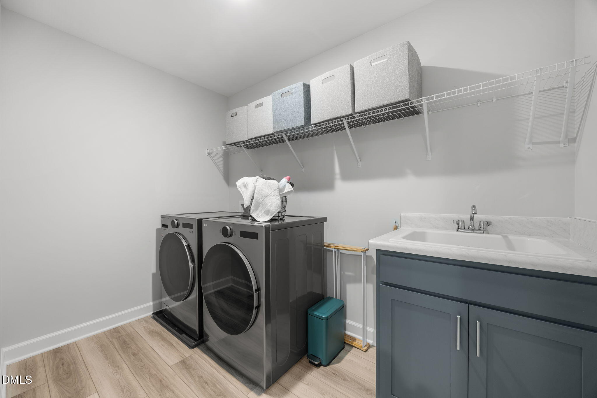 321 Pond Overlook Court Knightdale, NC 27545 - Photo 29 of 41 a utility room with sink dryer and washer