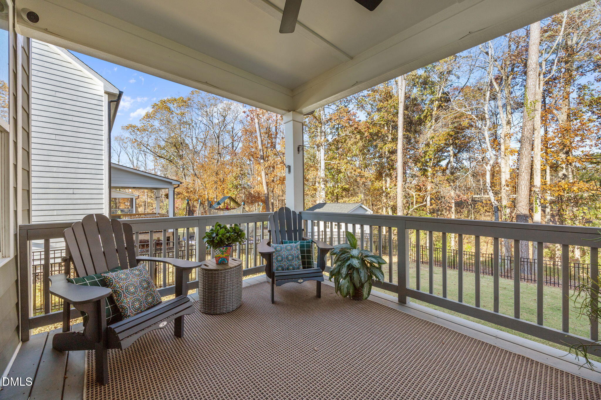 321 Pond Overlook Court Knightdale, NC 27545 - Photo 33 of 41 a balcony with furniture and a potted plant