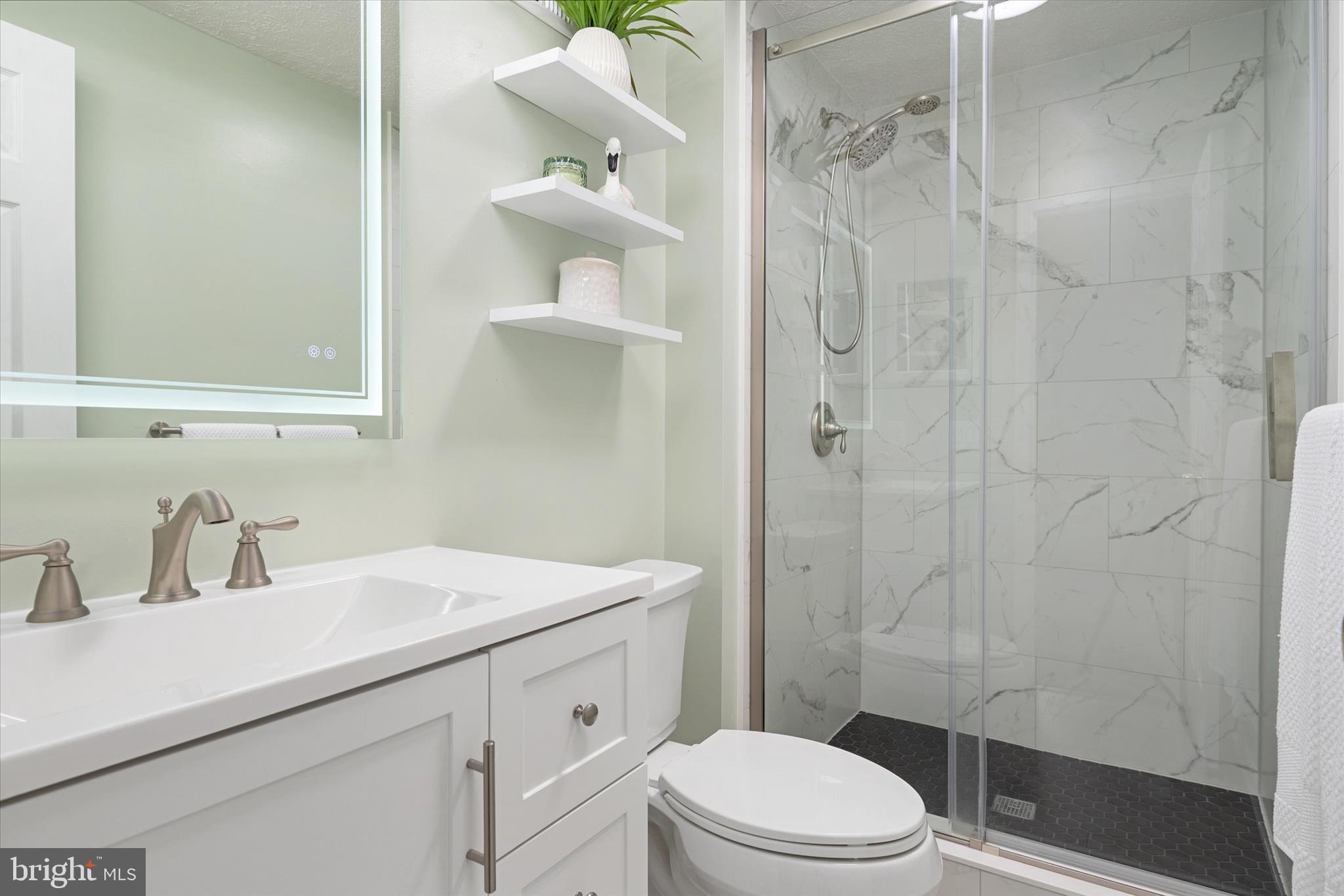 2275 Lea Court Odenton, MD 21113 - Photo 25 of 55 a bathroom with a sink a toilet and shower