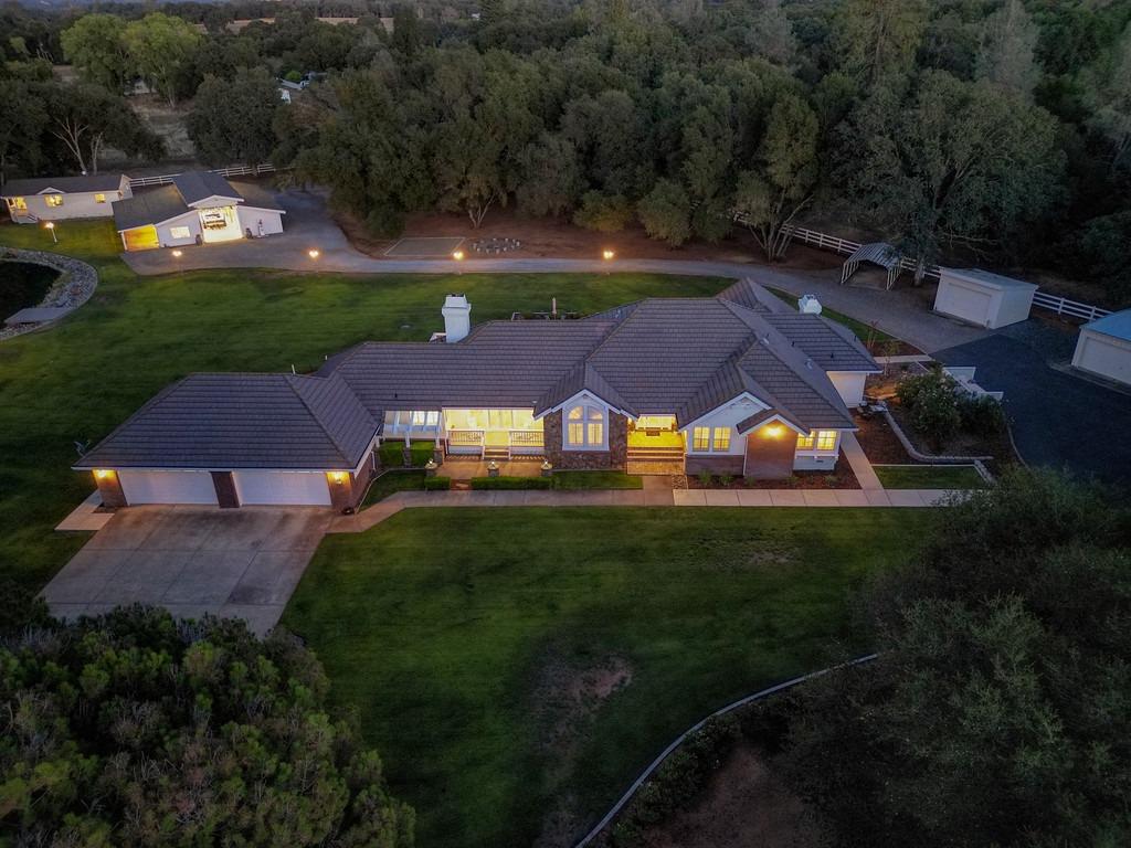 2675 Sorney Loop Rescue, CA 95672 - Photo 1 of 1 an aerial view of a house with garden space and lake view