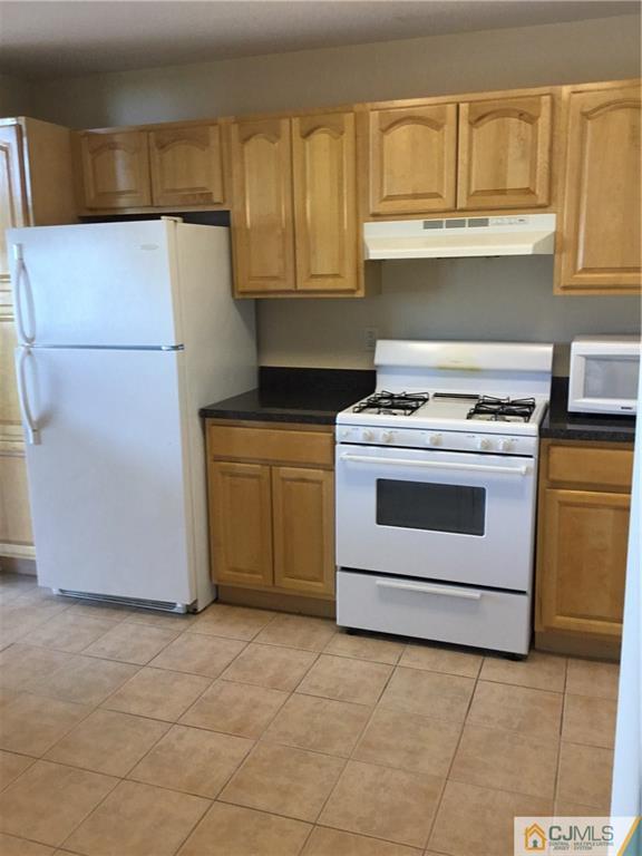 1132 Edpas Road, Unit 1132 New Brunswick, NJ 08901 - Photo 7 of 19 a kitchen with cabinets a white stove and a refrigerator