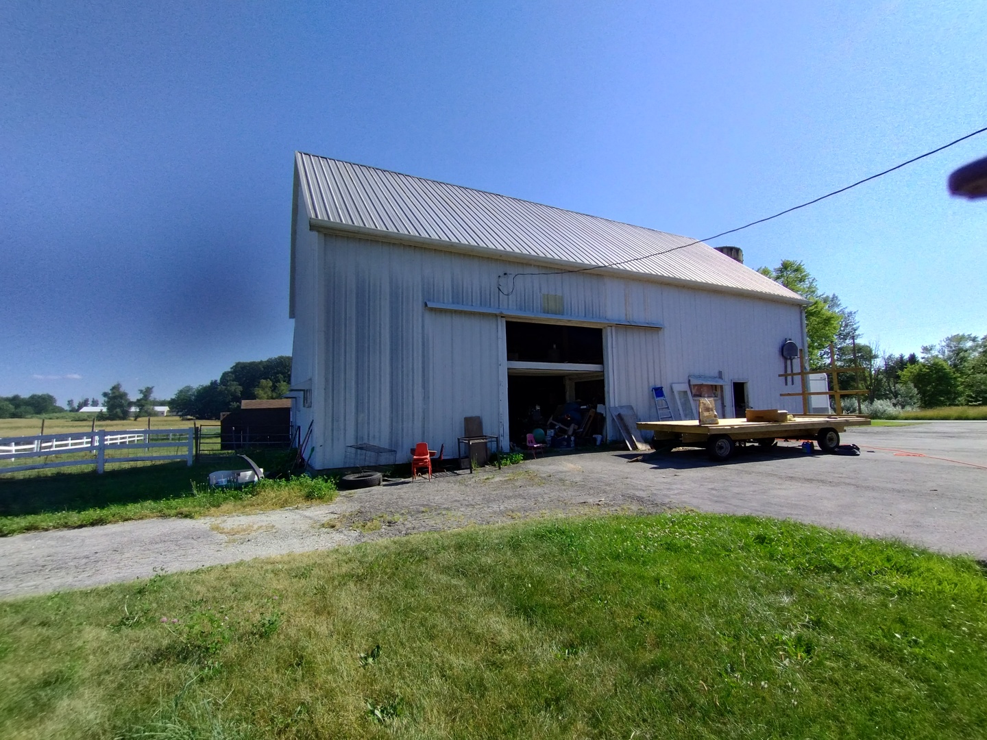 29153 South Klemme Road Beecher, IL 60401 - Photo 17 of 38 a view of a backyard with sitting area
