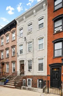 a front view of a building