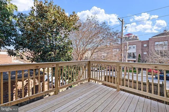 a view of city from a balcony