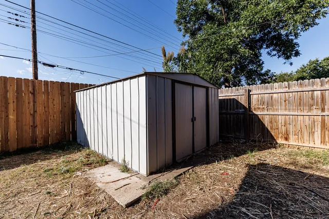 a backyard of a house