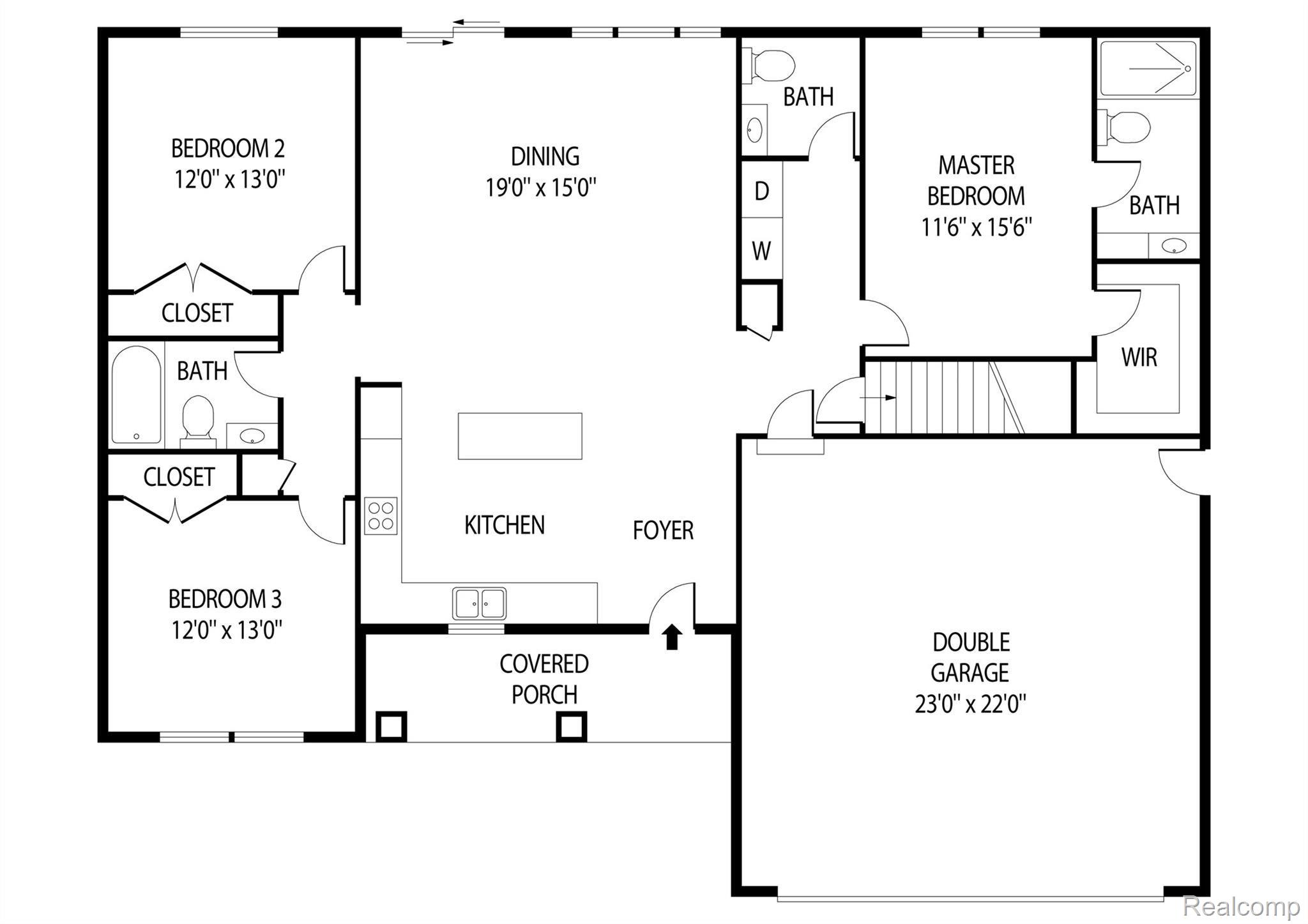 9430 Beers Road Swartz Creek, MI 48473 - Photo 15 of 15 9430 beers floor plan (1).jpg