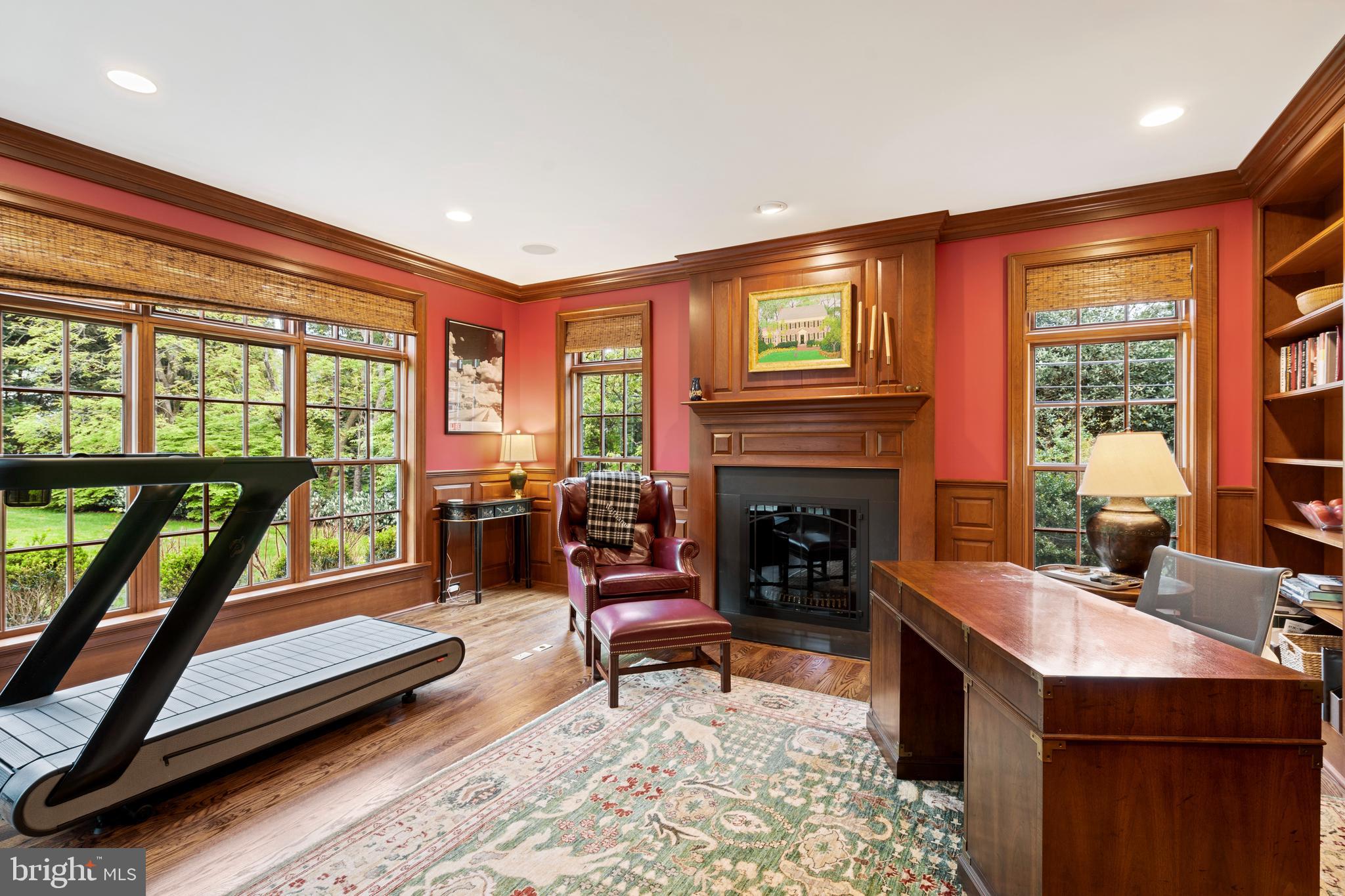 211 Atlee Road Wayne, PA 19087 - Photo 15 of 90 Rich wood paneled study