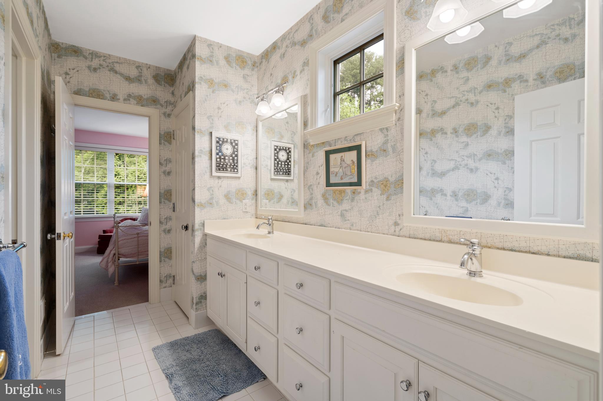 211 Atlee Road Wayne, PA 19087 - Photo 46 of 90 Jack & Jill Bathroom to serve Bedrooms 3 & 4