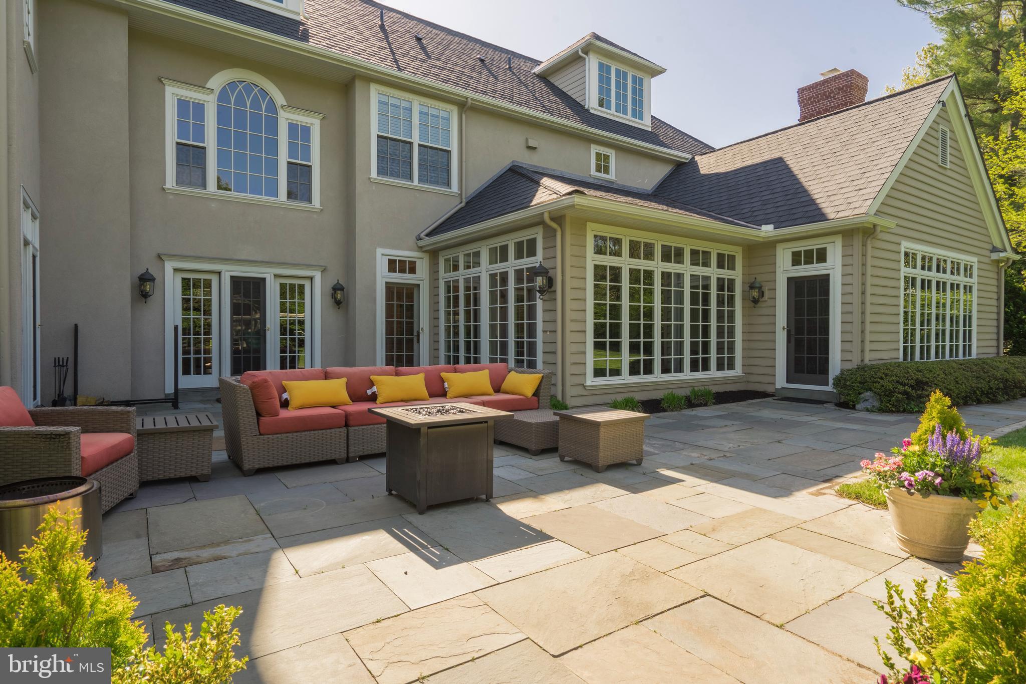 211 Atlee Road Wayne, PA 19087 - Photo 64 of 90 Peaceful flagstone patio along back of house