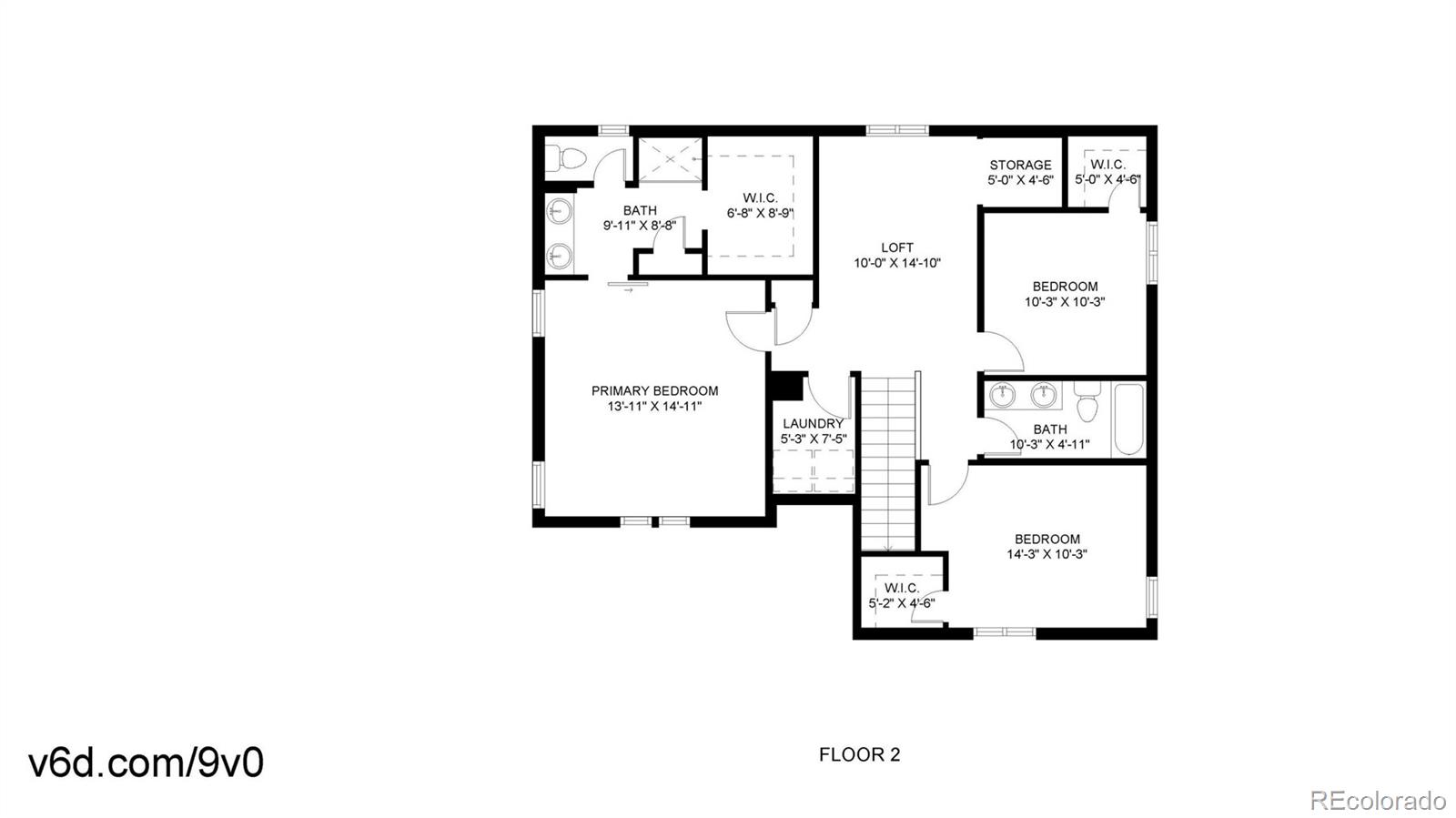 26709 East 1st Place Aurora, CO 80018 - Photo 45 of 50 a picture of a floor plan