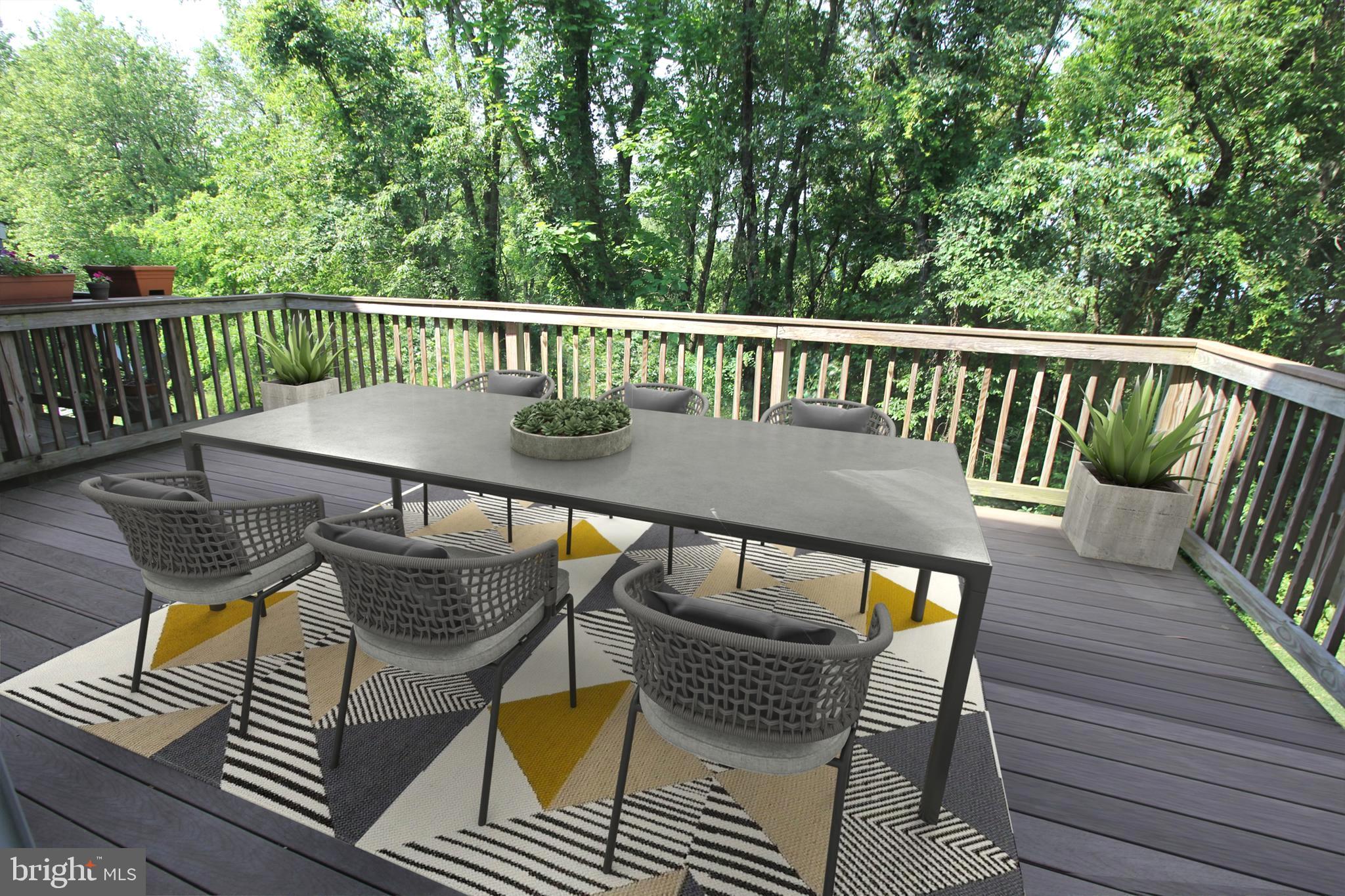 66 River Lane Riverside, NJ 08075 - Photo 10 of 36 Deck with virtual staging