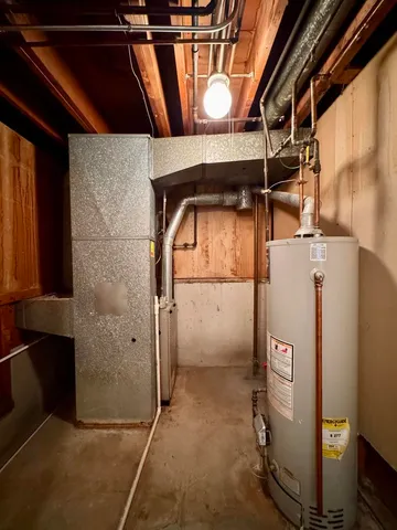 a view of storage and utility room