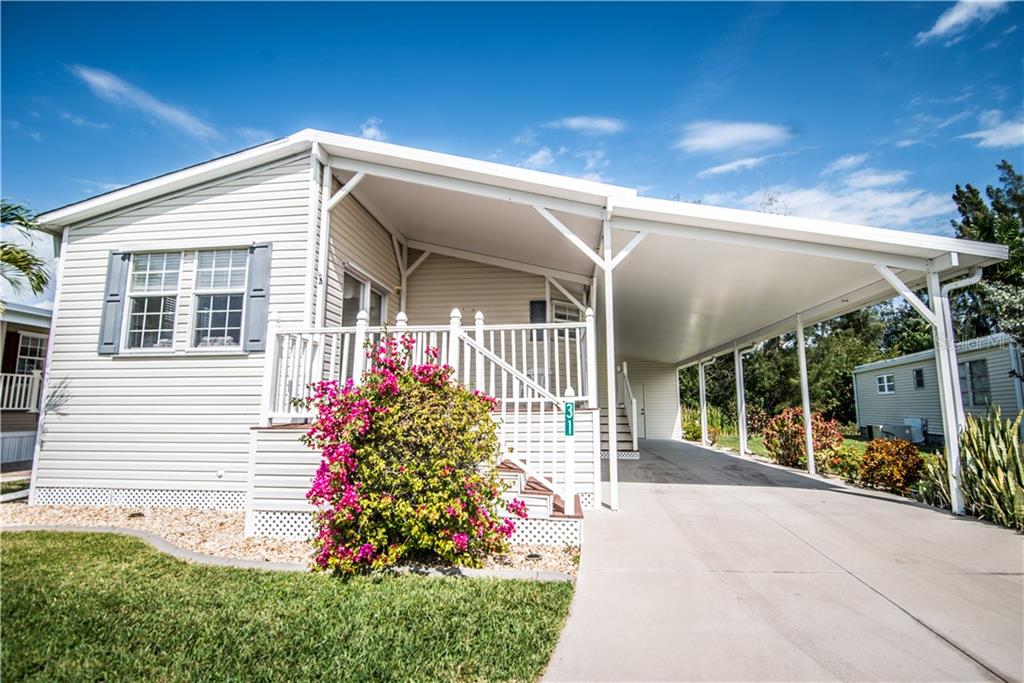 Beautiful Exterior view with beautiful blooming Bougainvilla