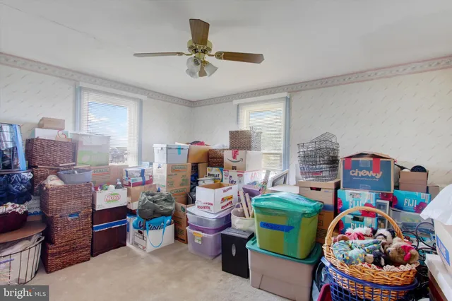 a room with furniture and a bed