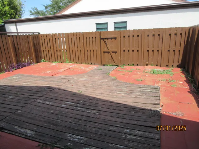 a view of a house with wooden floor