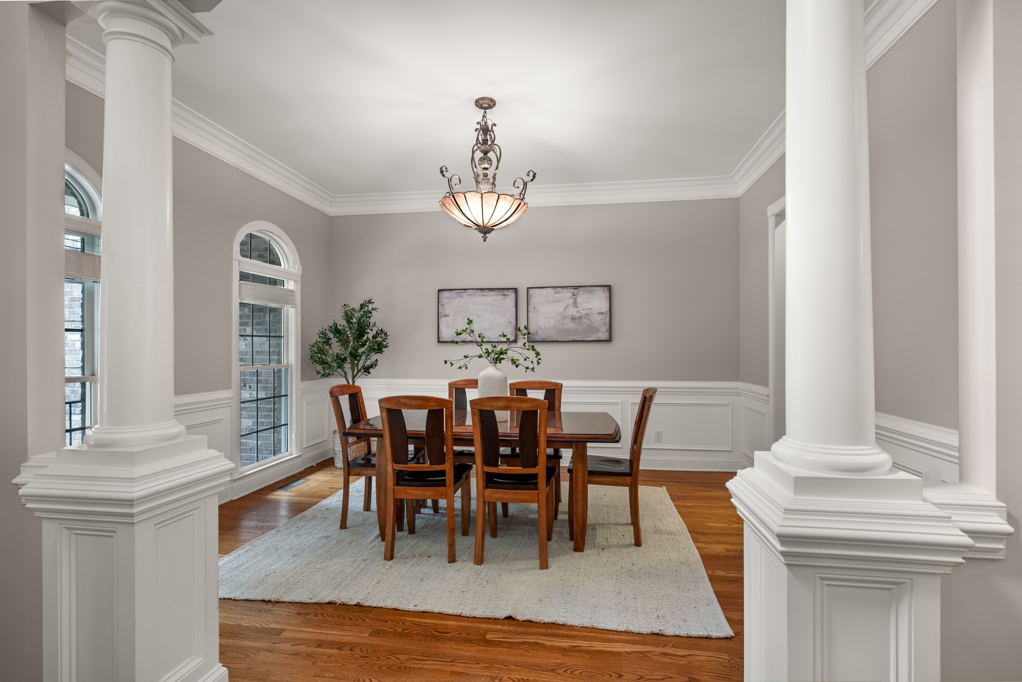 424 Sandcastle Road Franklin, TN 37069 - Photo 13 of 62 a view of a dining room with furniture window and wooden floor