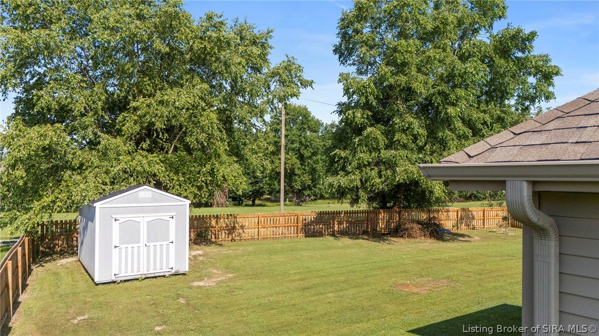 68 South W Paine Street Hanover, IN 47243 - Photo 4 of 27 fenced yard and shed