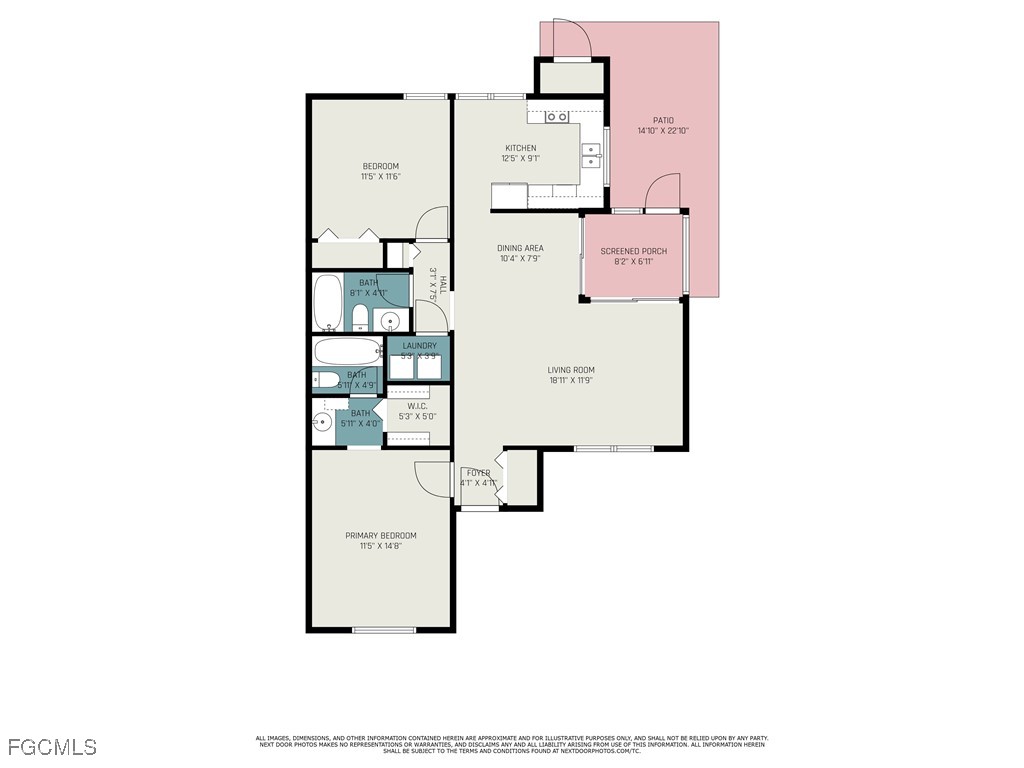10615 Roxbury Court Lehigh Acres, FL 33936 - Photo 33 of 33 a picture of a bench in front of a door
