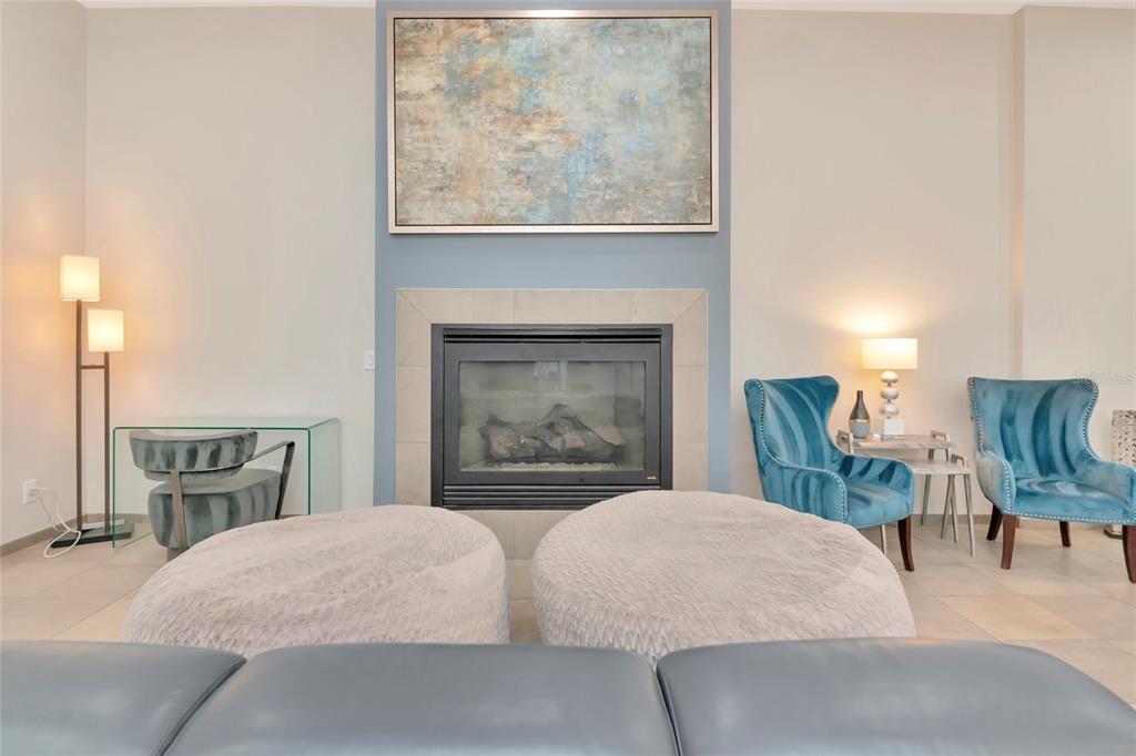 1345 2nd Street Sarasota, FL 34236 - Photo 64 of 98 a living room with furniture and a fireplace