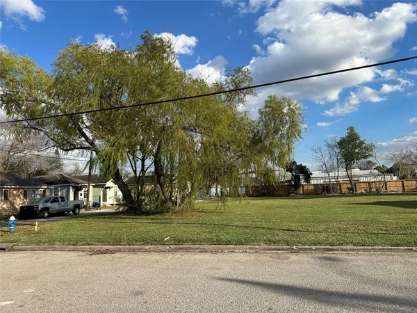 a view of a yard in front of a house