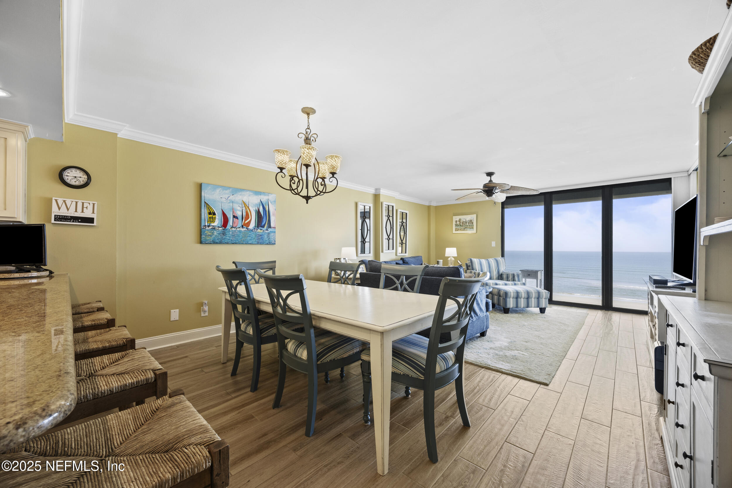 8000 Florida A1A, Unit 506 St. Augustine, FL 32080 - Photo 10 of 59 Dining to living ocean view