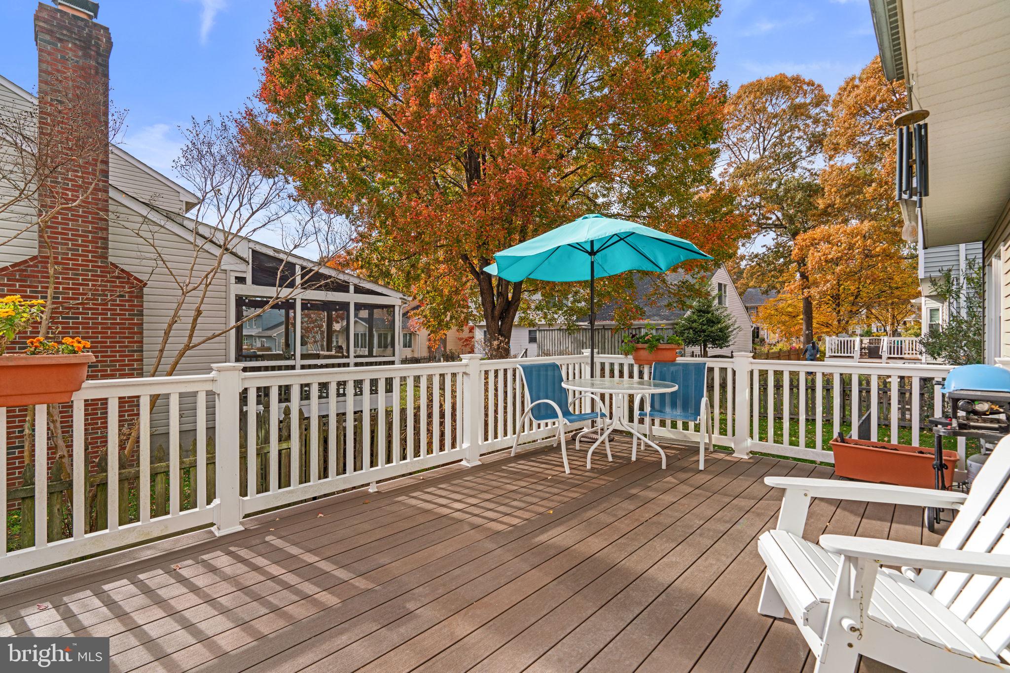103 Idlewild Road Severna Park, MD 21146 - Photo 31 of 39 a view of a deck with furniture and a table and chair
