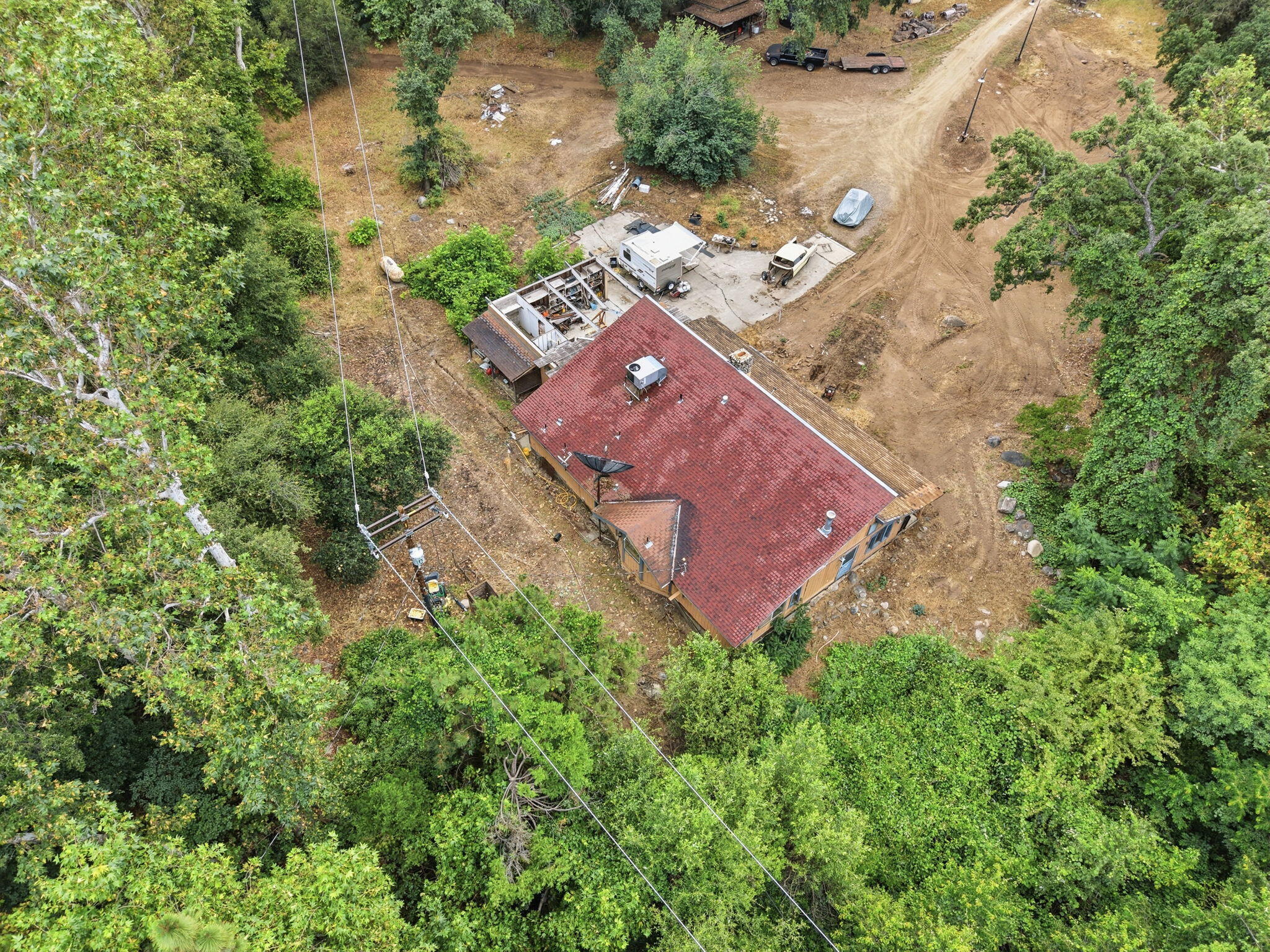 44065 South Fork Drive Three Rivers, CA 93271 - Photo 30 of 33 an aerial view of a house with a yard