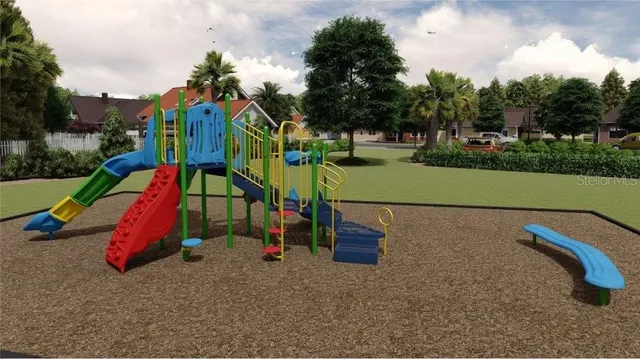 a view of outdoor space with garden