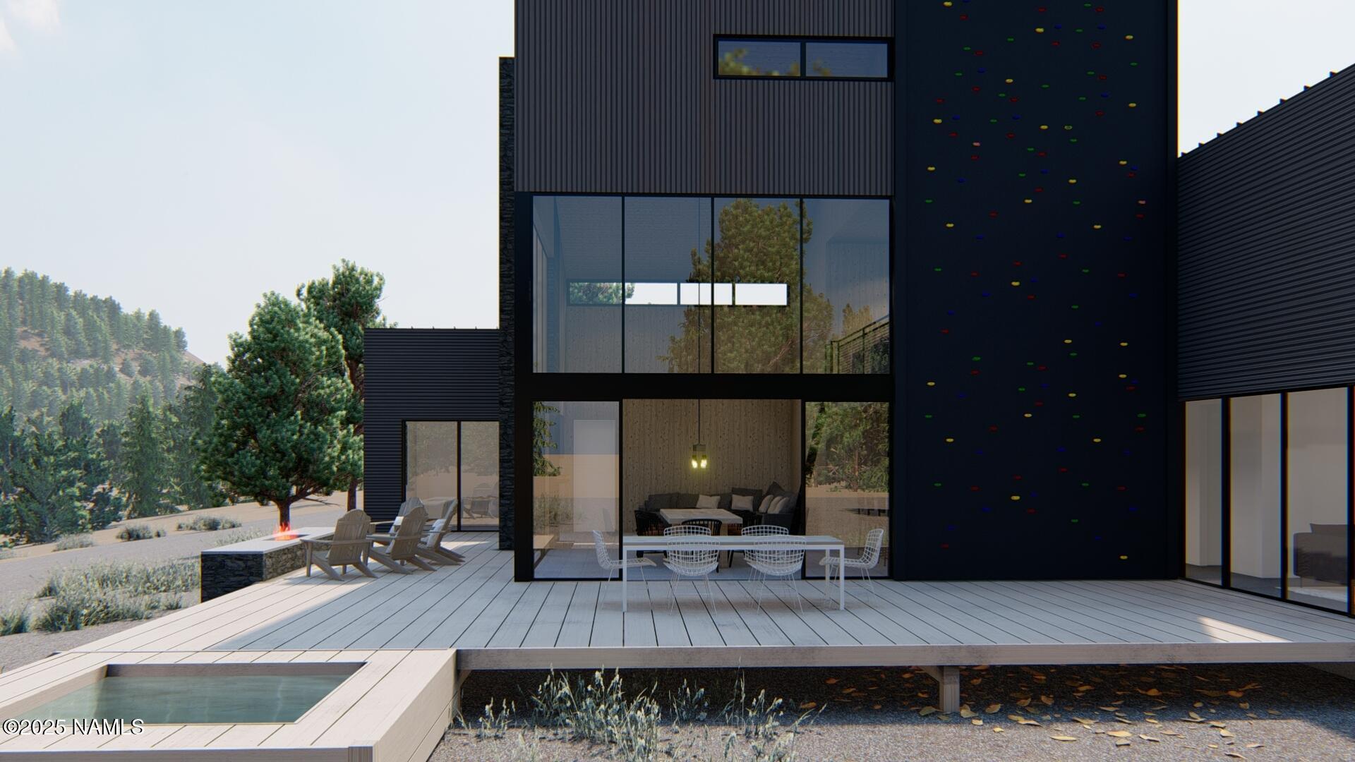 747 North Davenport Lk Road Williams, AZ 86046 - Photo 3 of 28 a view of living room kitchen with stainless steel appliances kitchen island granite countertop furniture and a fireplace
