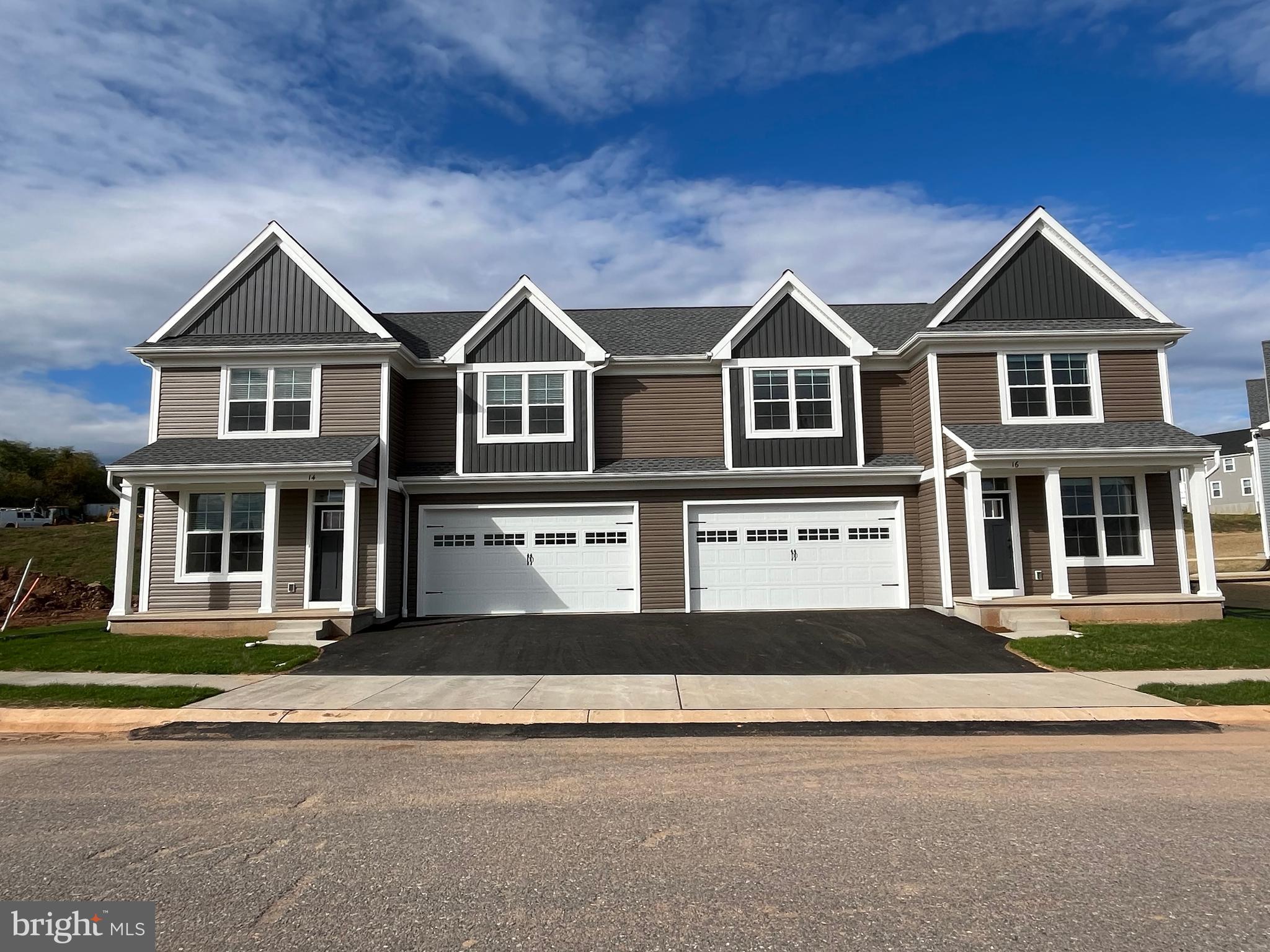 front view of residential houses
