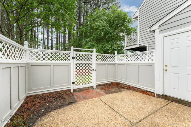 a backyard of a house