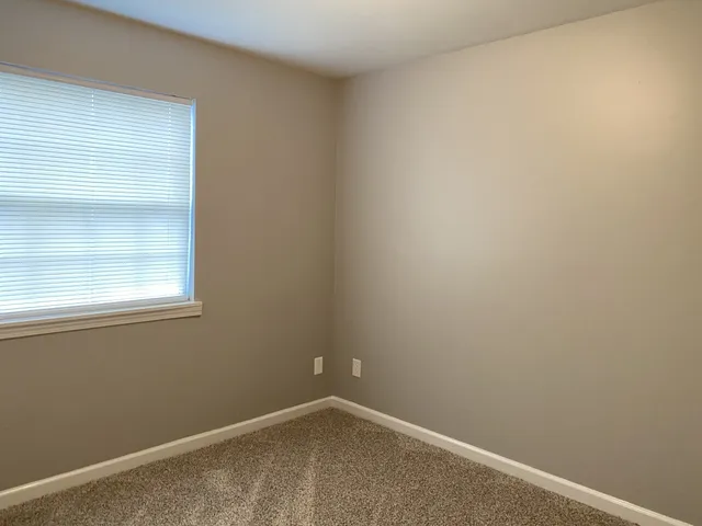 a view of a livingroom with closet area