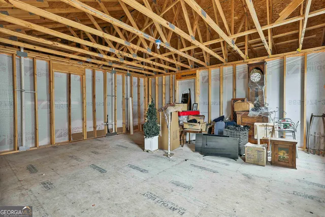 a view of a furniture and window in a room