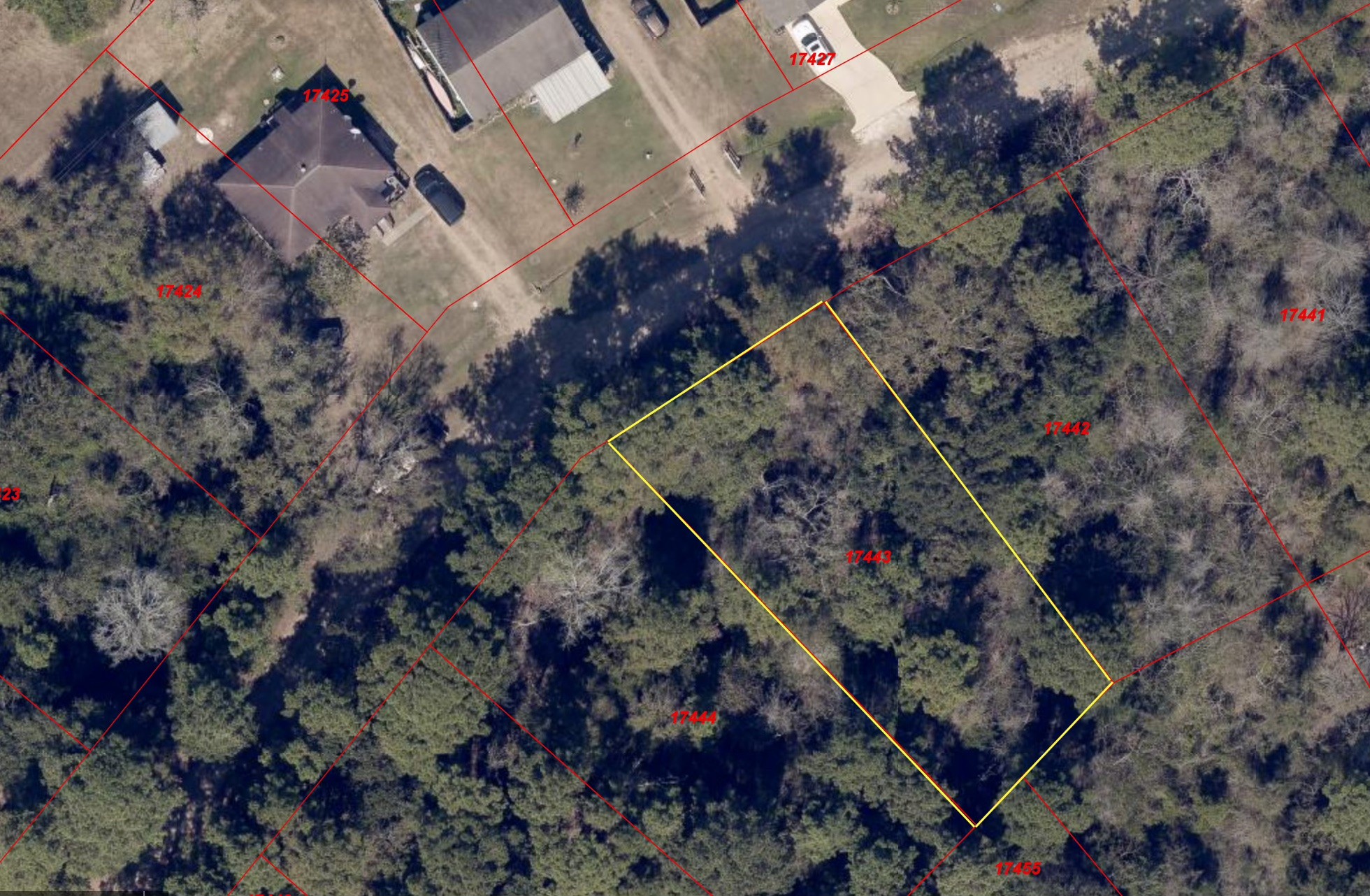 26546 Pin Oak Drive Hempstead, TX 77445 - Photo 5 of 12 an aerial view of residential house with outdoor space