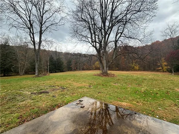 a view of an outdoor space with a lake view