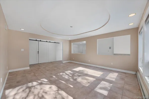 a view of an empty room