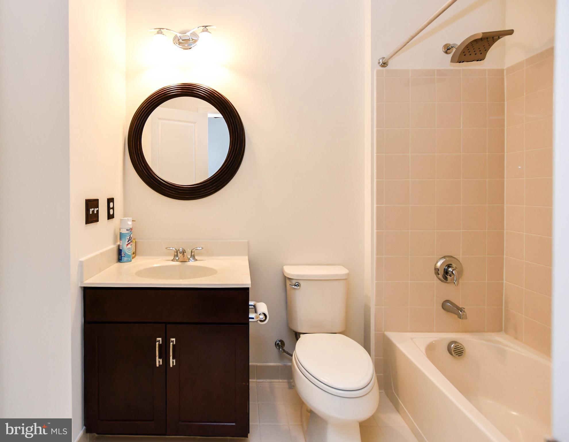 1610 Stream Valley Overlook Severn, MD 21144 - Photo 28 of 86 a bathroom with a sink a toilet and a mirror