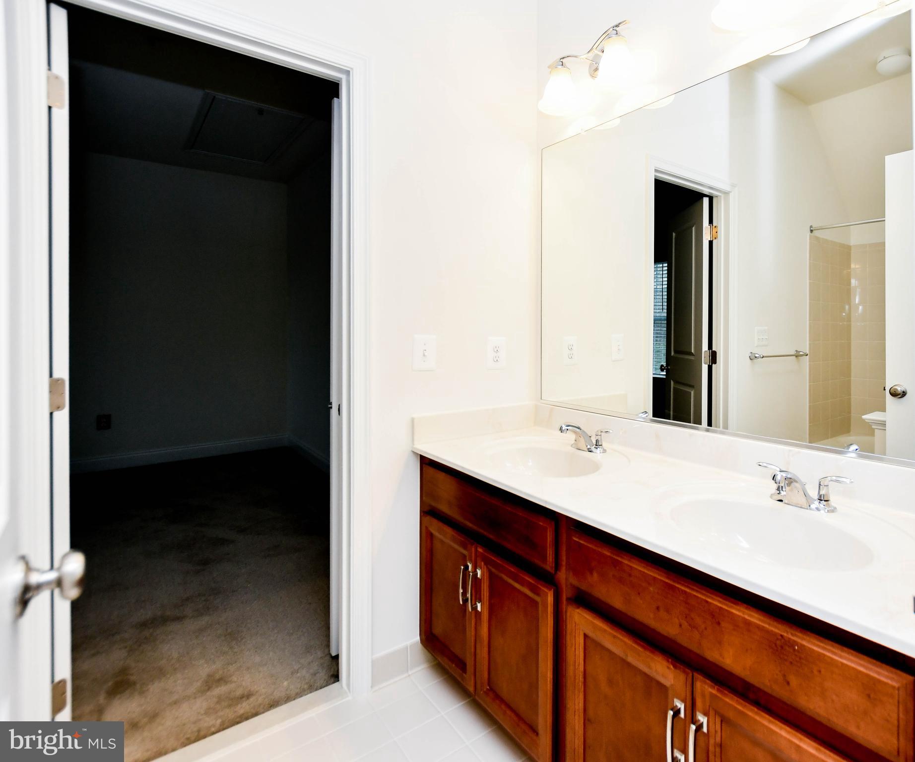 1610 Stream Valley Overlook Severn, MD 21144 - Photo 48 of 86 a bathroom with a sink and a mirror