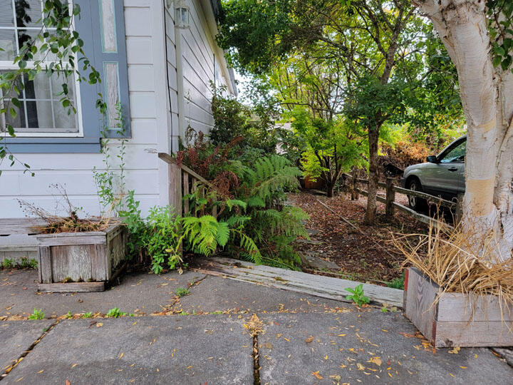 120 13th Street Arcata, CA 95521 - Photo 27 of 37 a view of a house with a yard and sitting area