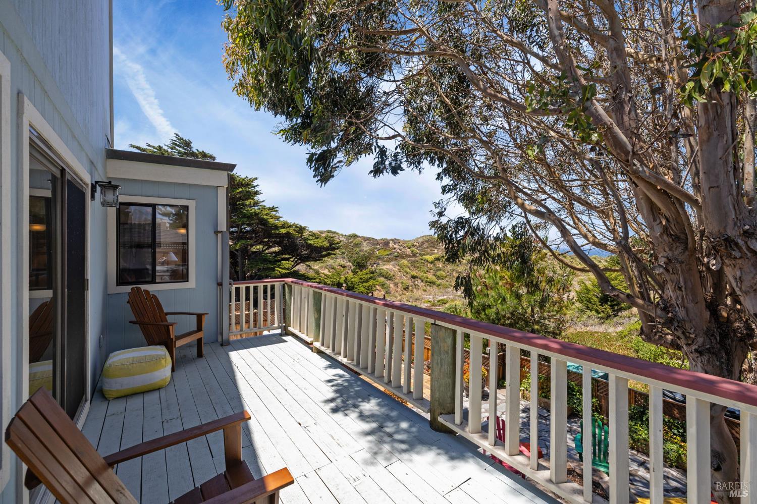 1846 Whaleship Road Bodega Bay, CA 94923 - Photo 14 of 69 a balcony with wooden floor and outdoor seating