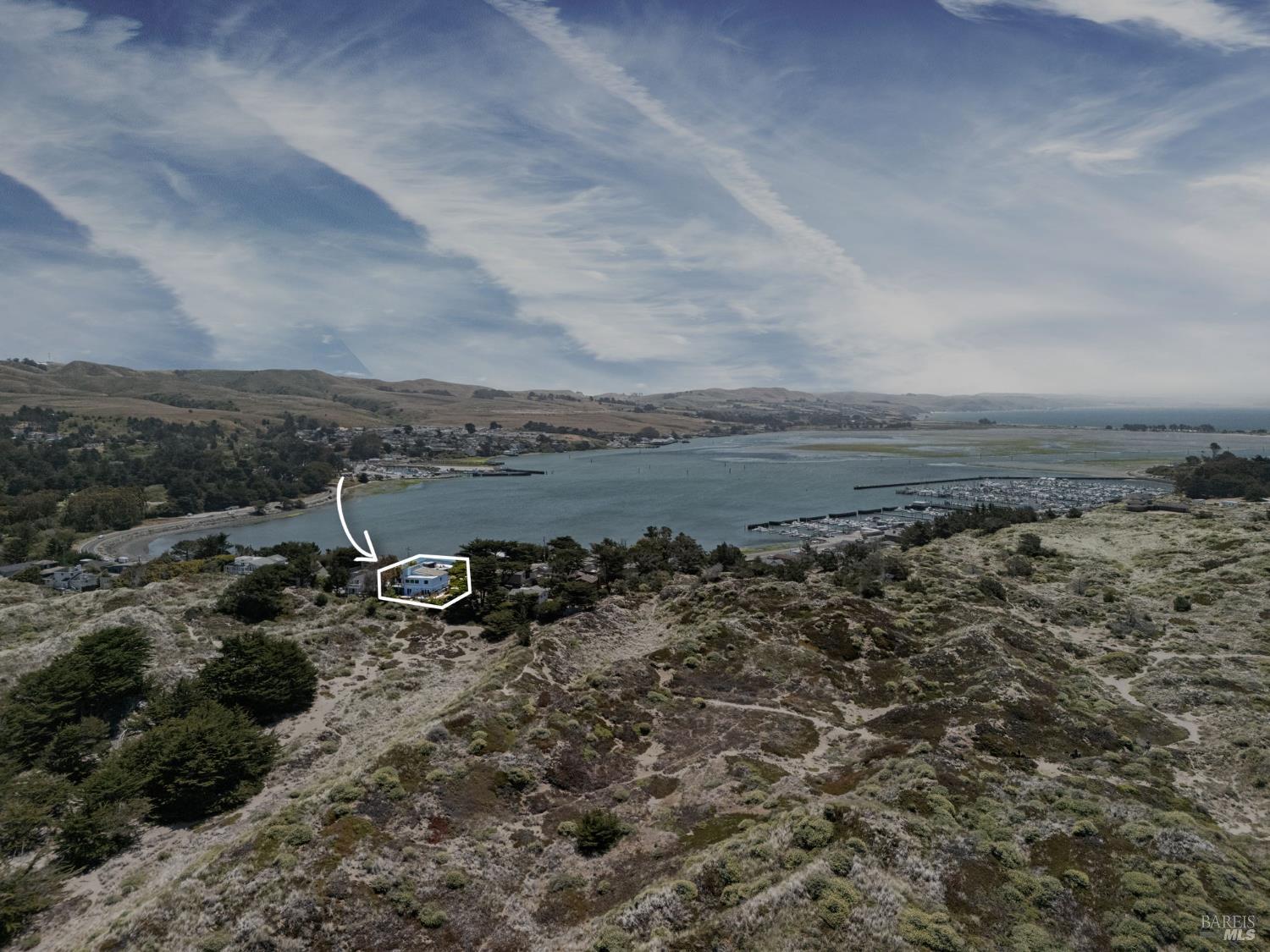 1846 Whaleship Road Bodega Bay, CA 94923 - Photo 62 of 69 a view of a large body of water with lots of trees in all around