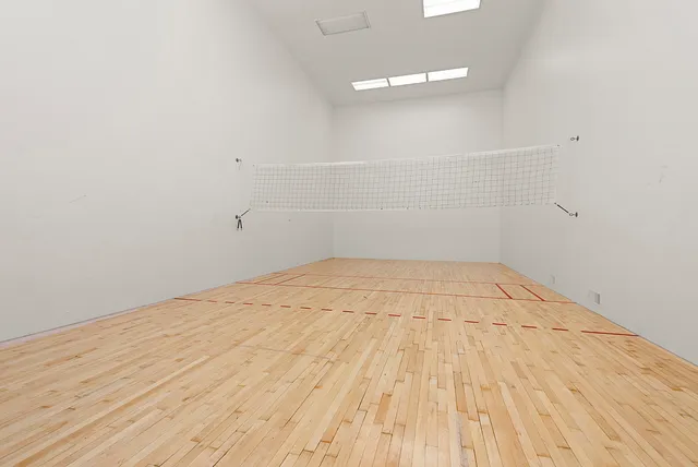 a view of a hallway with a elevator