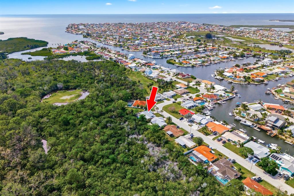 4276 Rudder Way New Port Richey, FL 34652 - Photo 24 of 29 an aerial view of residential houses with outdoor space and trees