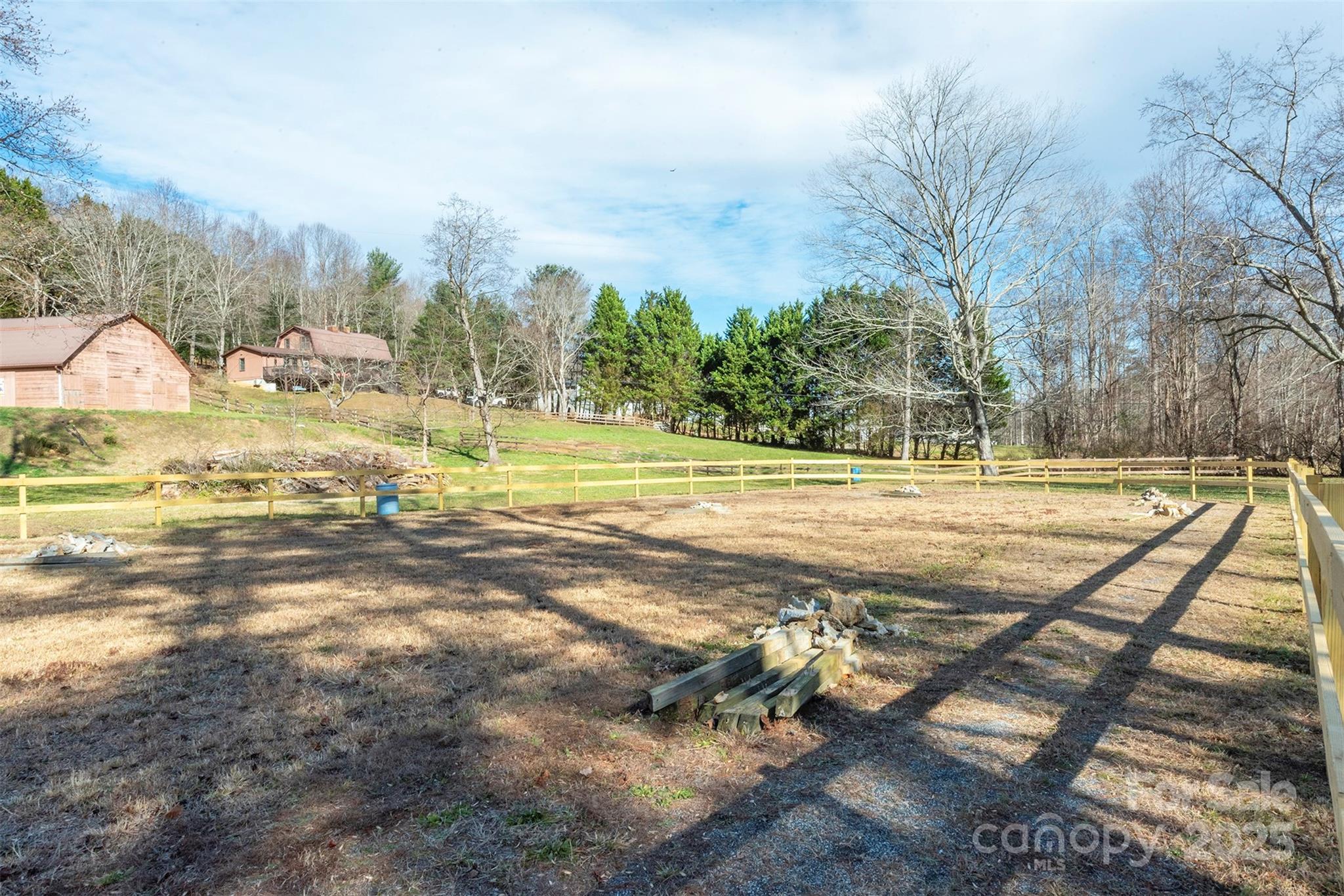 366 Dix Creek Road 2 Road, Unit 2 Leicester, NC 28748 - Photo 31 of 48 a view of a yard with an trees