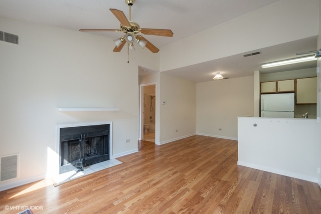 1905 North Hicks Road, Unit 205 Palatine, IL 60074 - Photo 2 of 10 a view of an empty room with a fireplace and a window