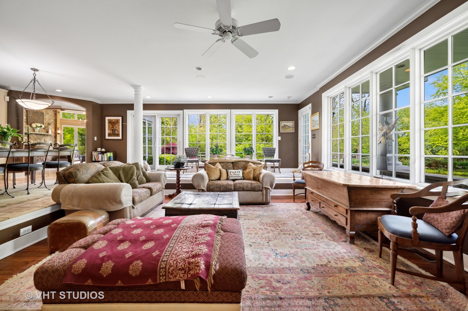 730 Glenview Road Glenview, IL 60025 - Photo 14 of 45 a living room with furniture and a large window