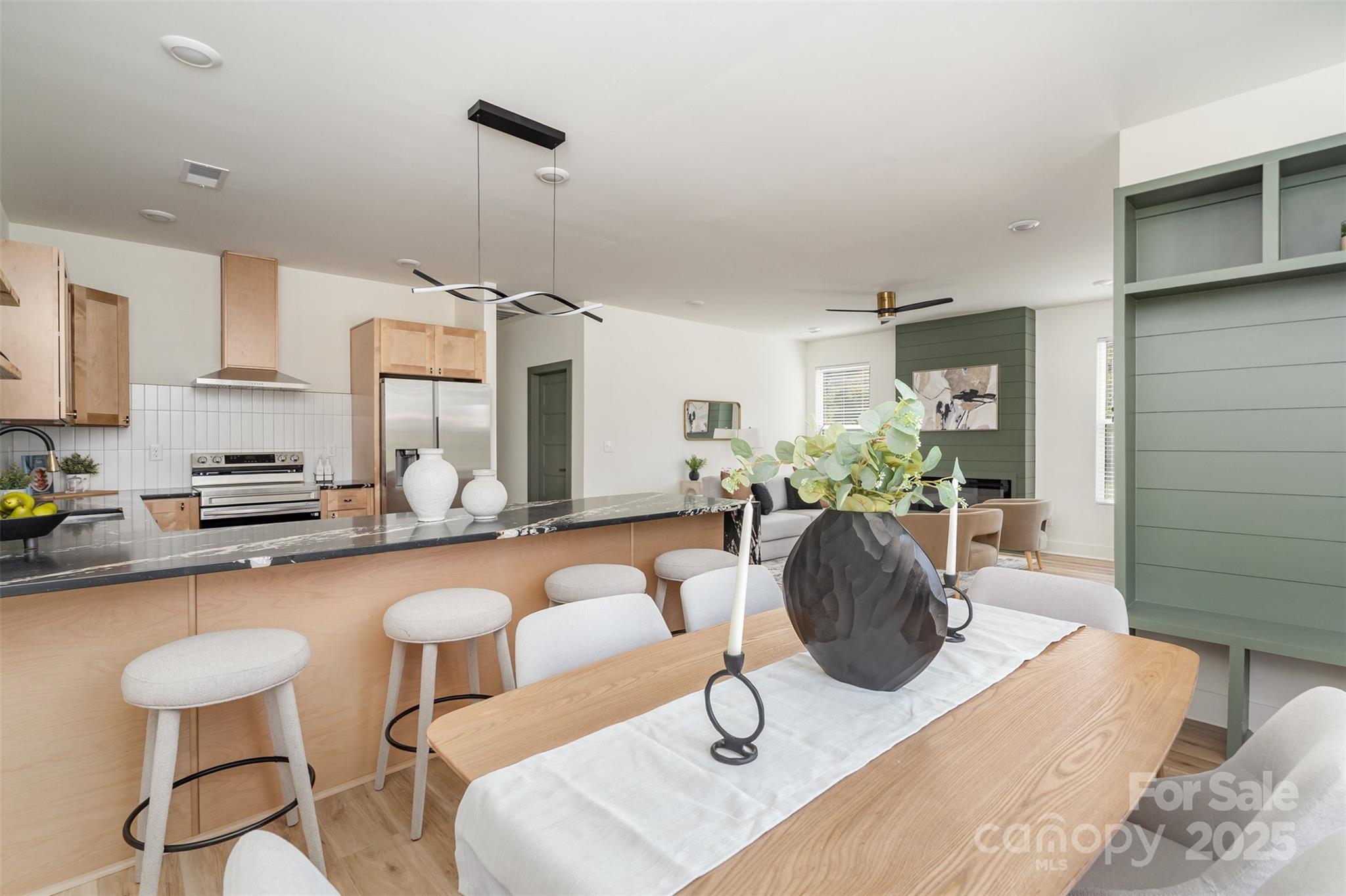 223 Robin Circle Salisbury, NC 28144 - Photo 8 of 19 a living room with furniture and a kitchen